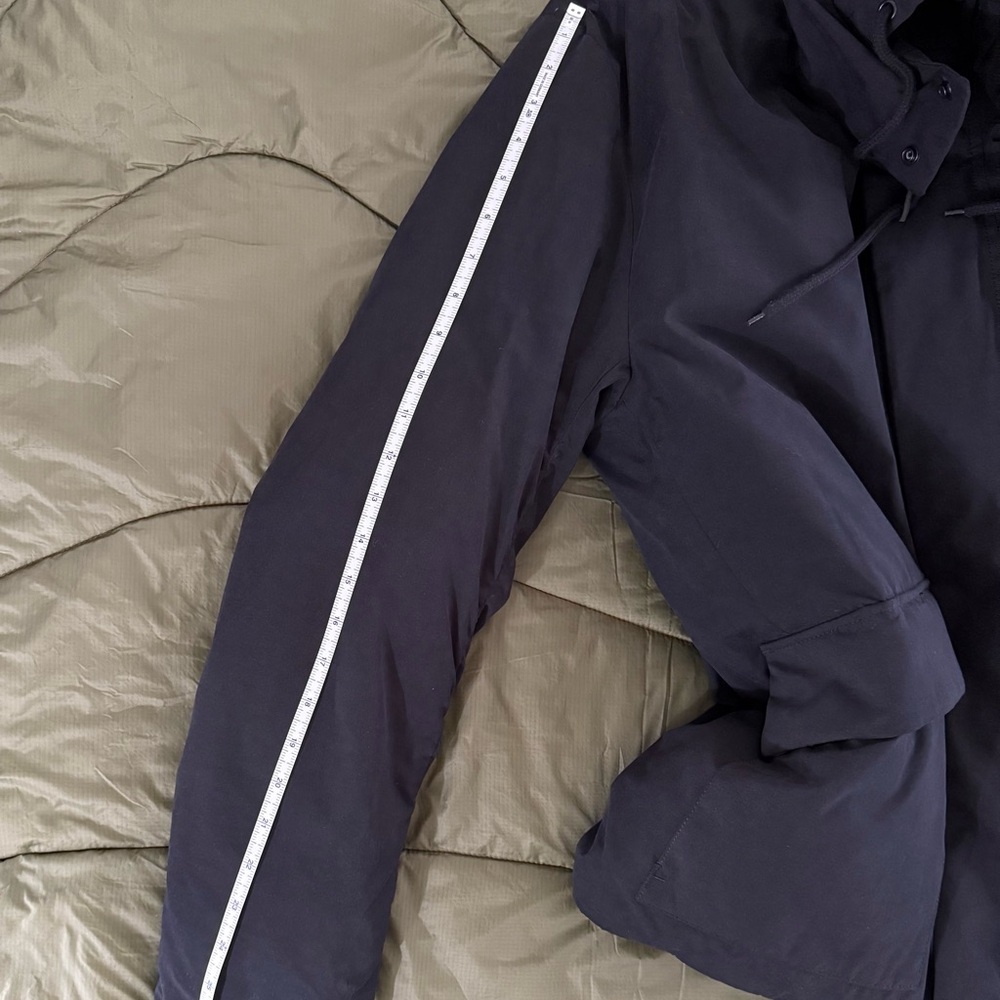 VINCE Mens Black Full Zip Hooded Down Parka Jacket Coat Size M - Picture 9 of 12